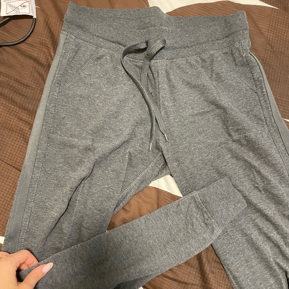 Gray sweatpants